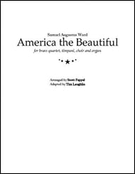 America the Beautiful SATB choral sheet music cover Thumbnail